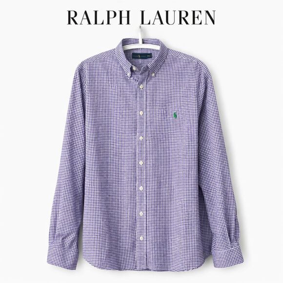 Polo by Ralph Lauren Other - Polo Ralph Lauren Purple Gingham Button Down Shirt Classic Preppy XXL